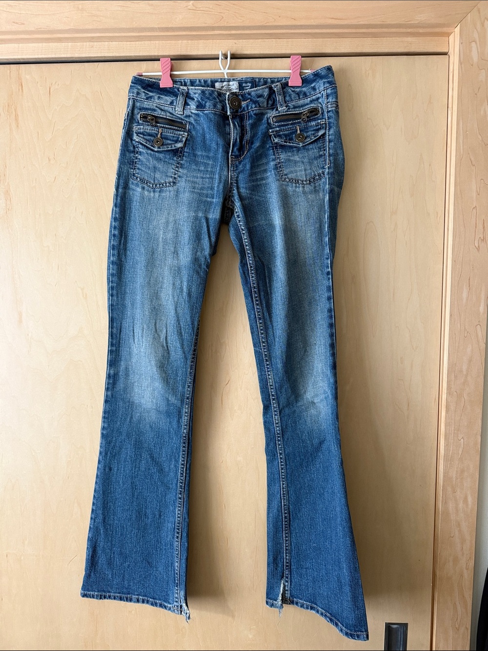 Aeropostale Distressed Blue Flare Jeans